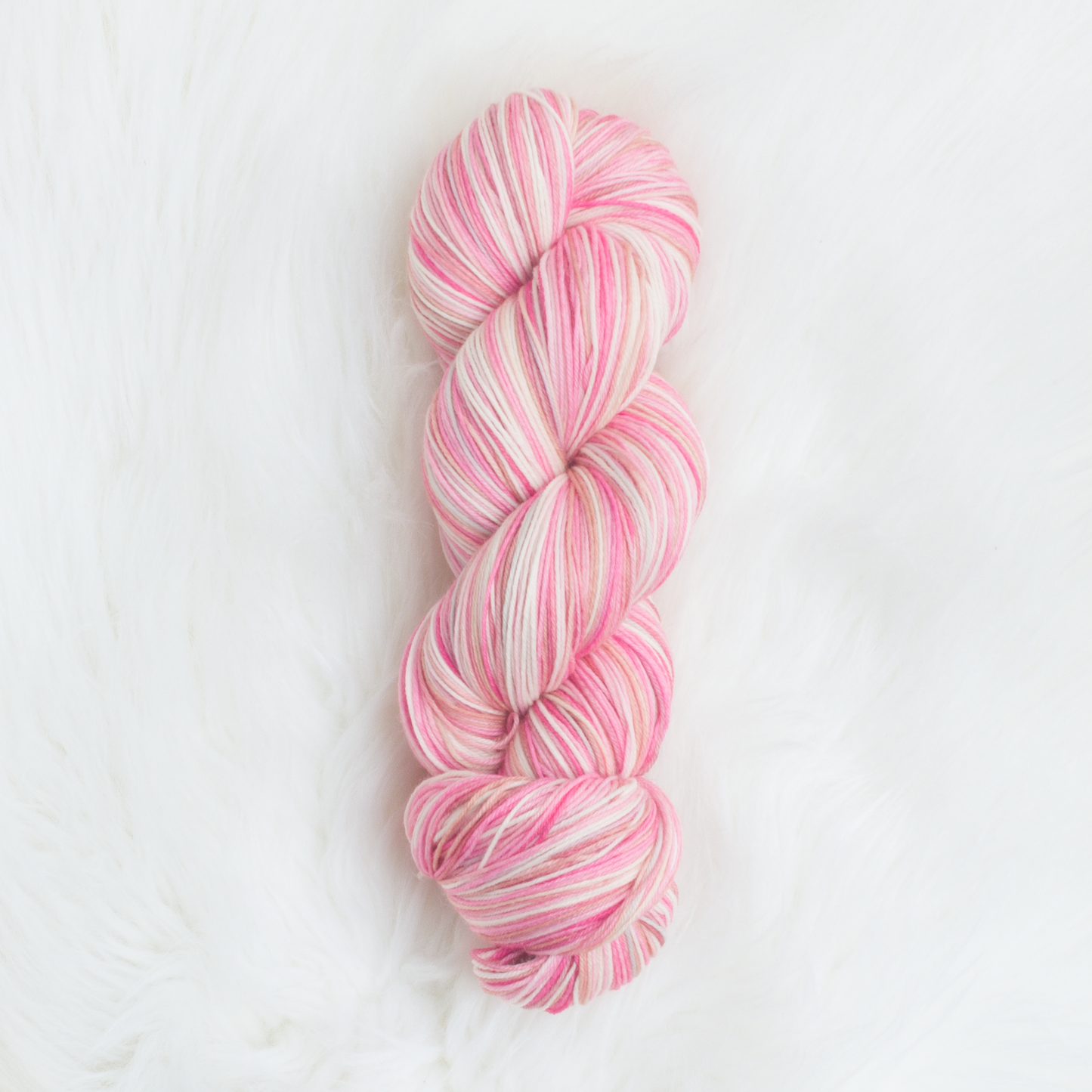 Cherry Blossom Sakura March birth month sock yarn pink white gauge dye works knitting crochet