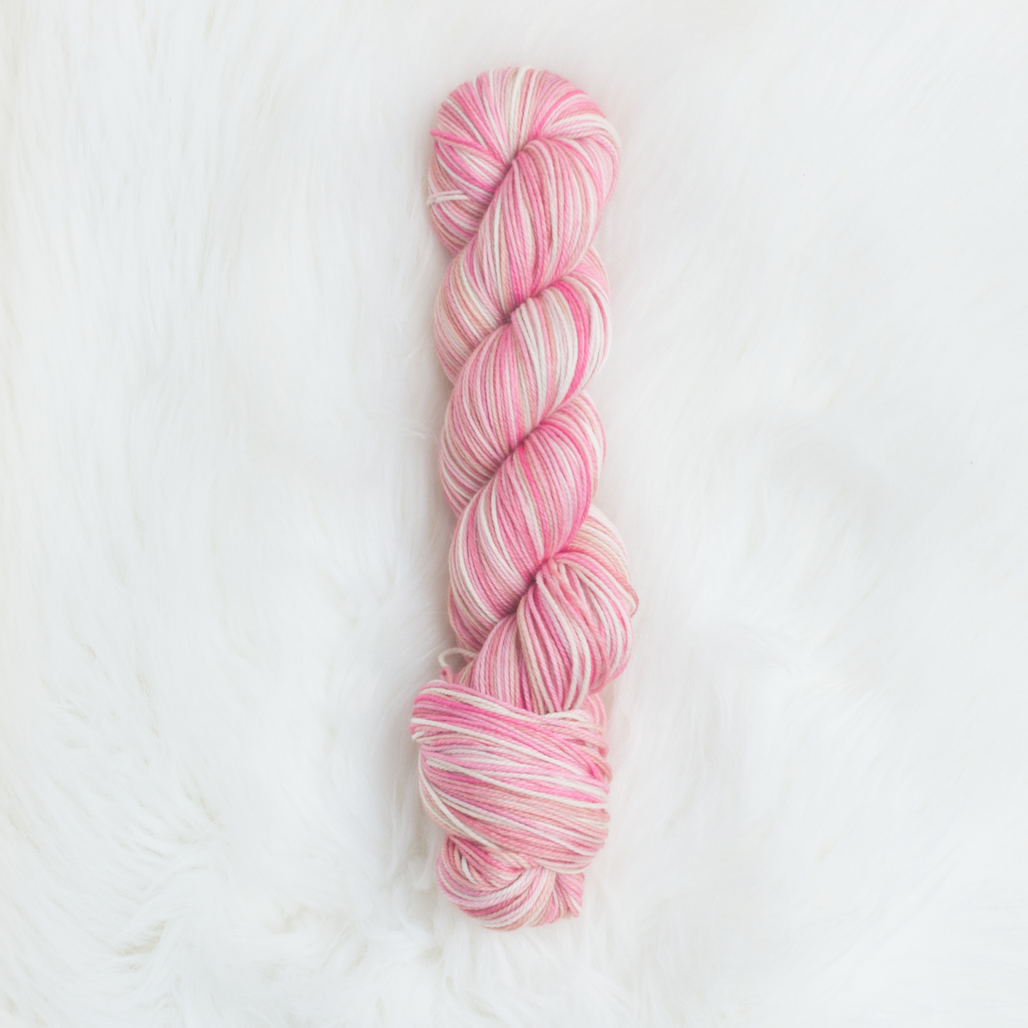 Cherry Blossom Sakura March birth month sock yarn pink white gauge dye works knitting crochet