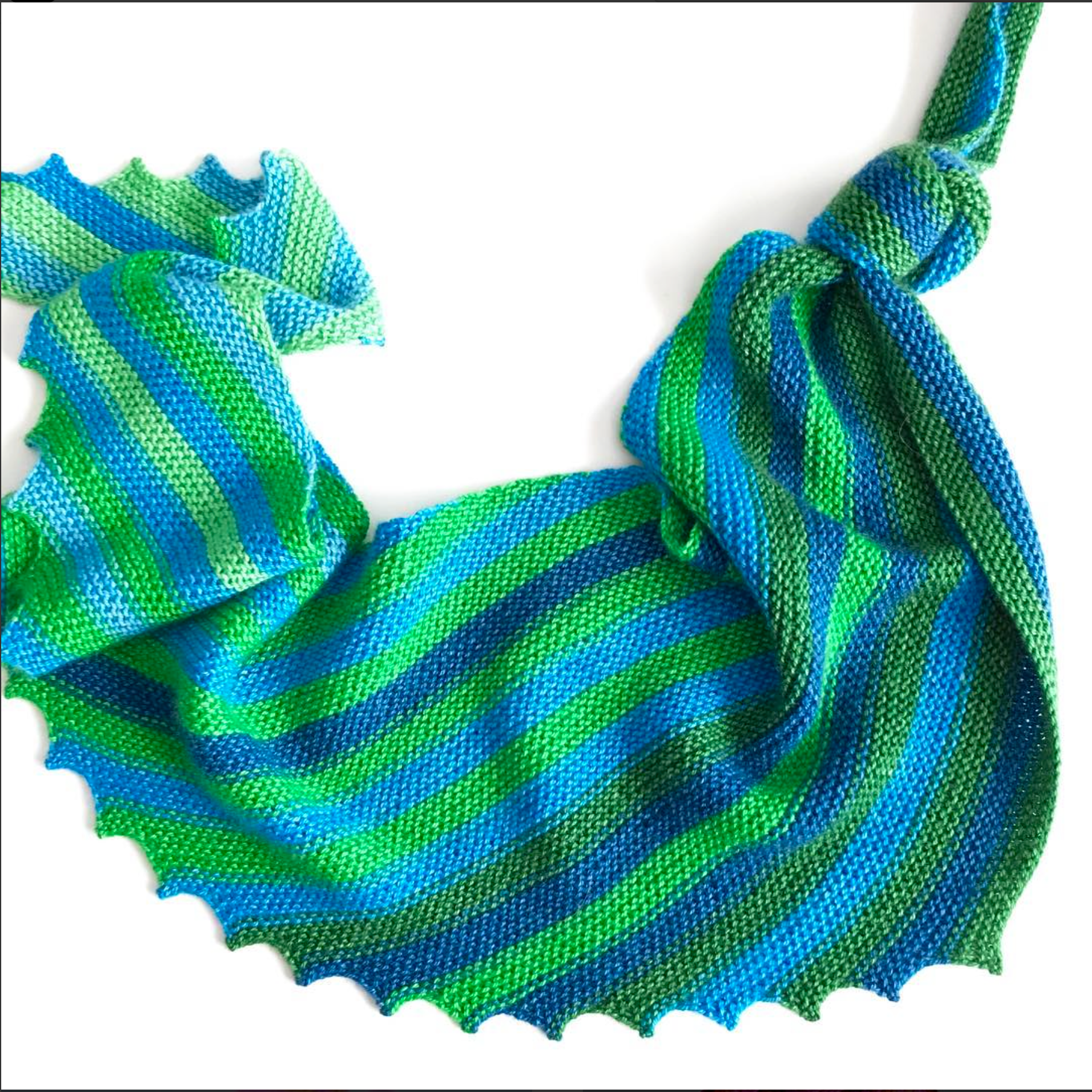 Sweet Baby James self-striping SHAWL yarn | Gauge