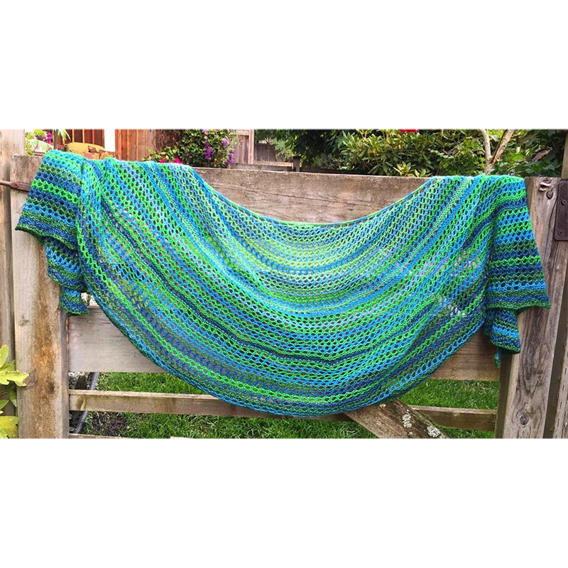 Sweet Baby James self-striping SHAWL yarn | Gauge