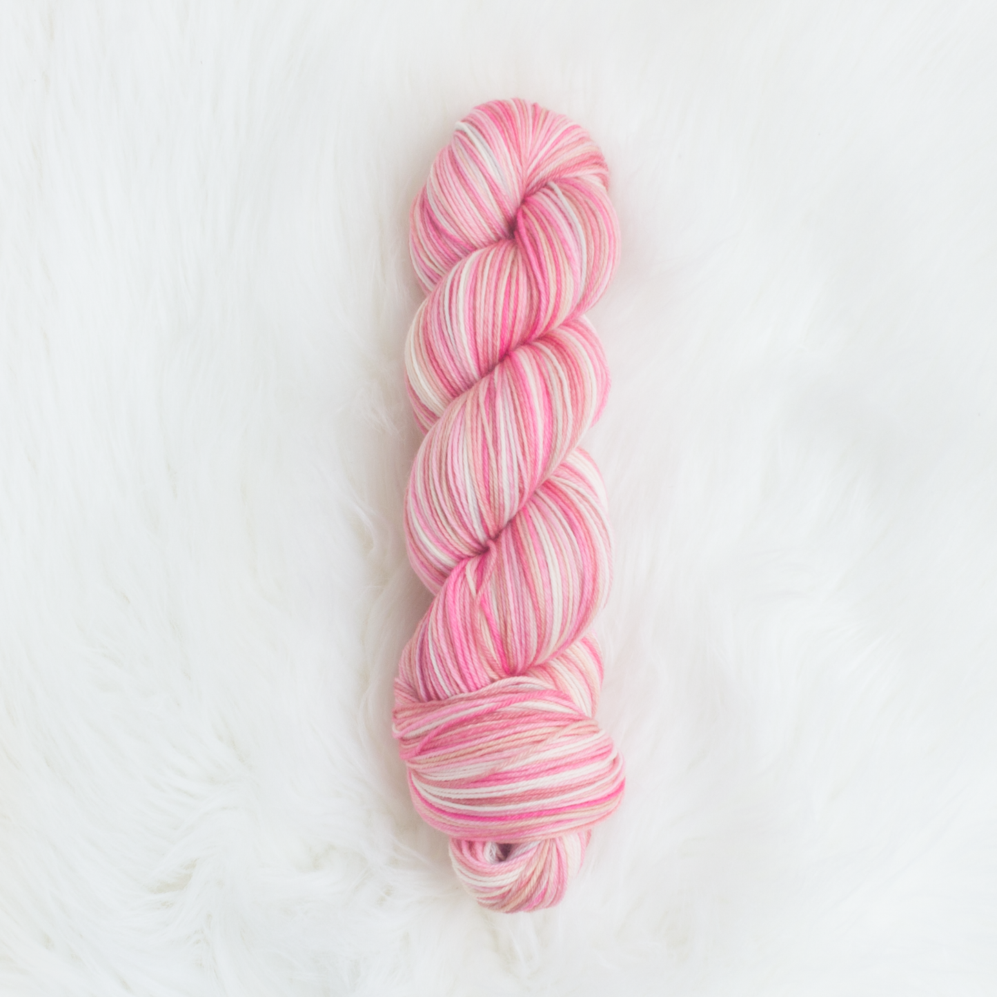 Cherry Blossom Sakura March birth month sock yarn pink white gauge dye works knitting crochet