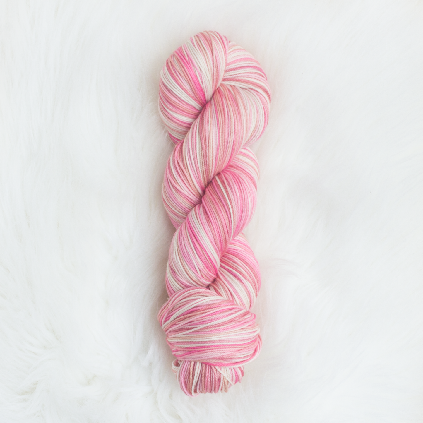 Cherry Blossom Sakura March birth month sock yarn pink white gauge dye works knitting crochet