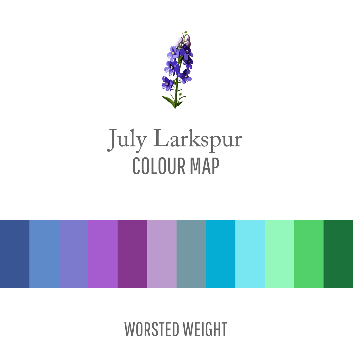 July Larkspur : Worsted