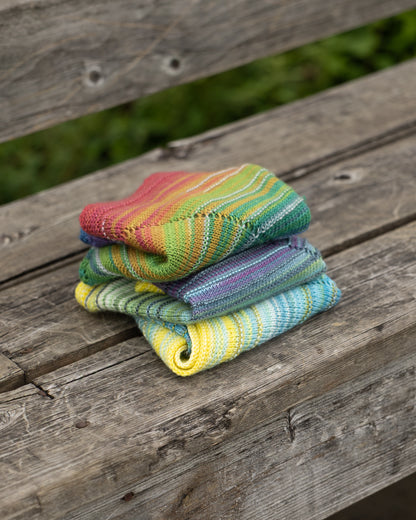 Our Rainbow Shawlette : August 2026 KAL
