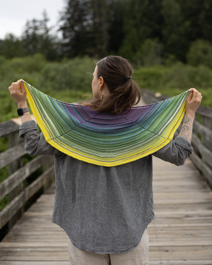 Our Rainbow Shawlette : August 2026 KAL