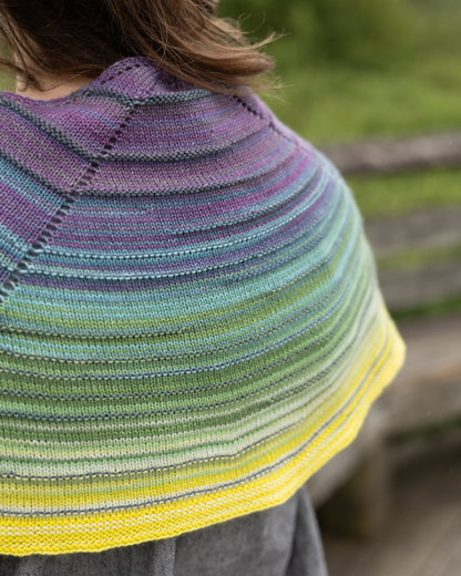 Our Rainbow Shawlette : August 2026 KAL
