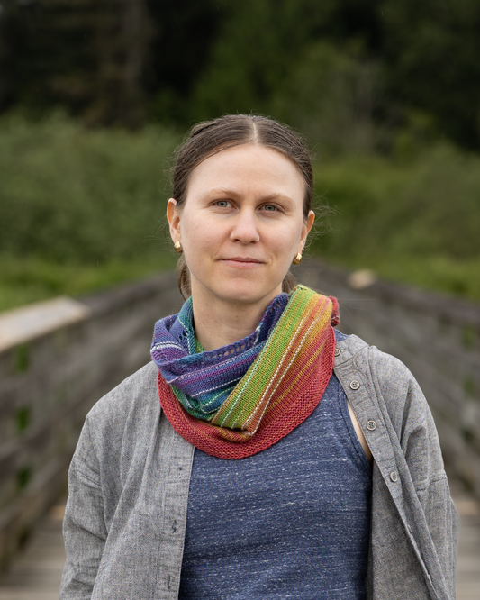 Our Rainbow Shawlette : August 2026 KAL