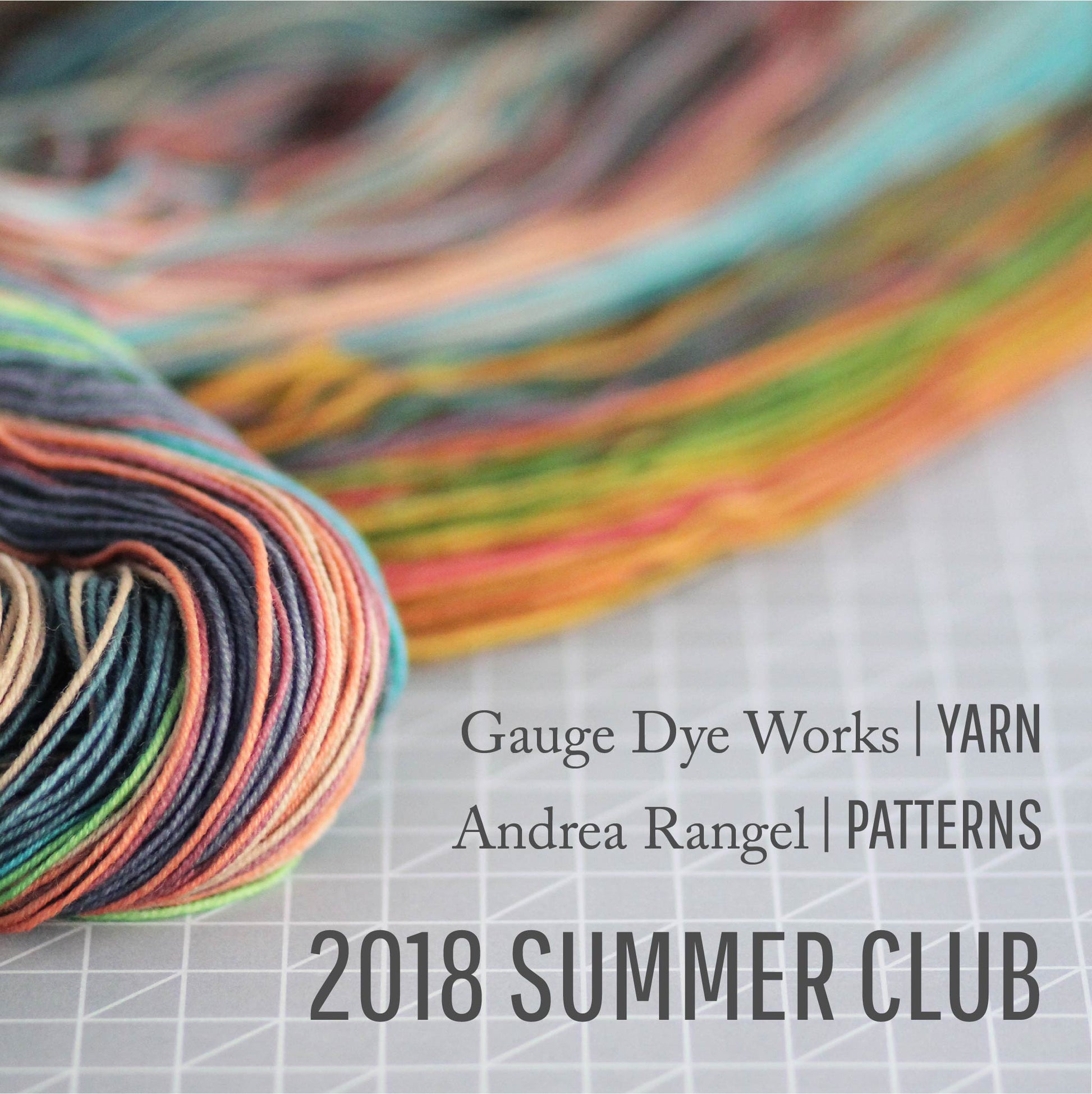 Yarn and pattern subscription club from Gauge Dye Works and Andrea Rangel