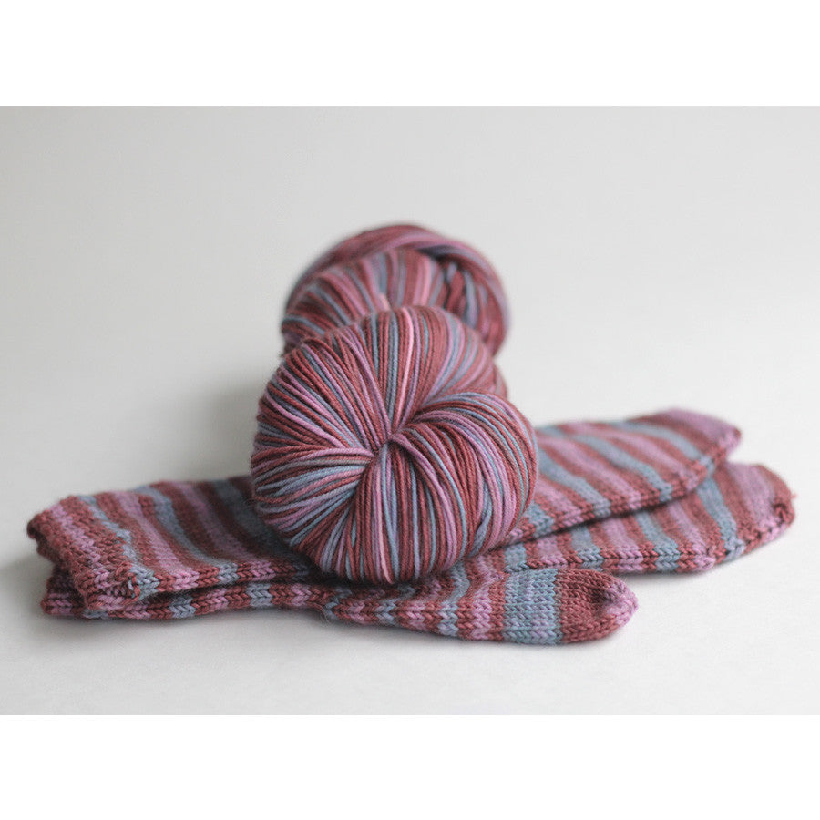 Linden Mittens by Jane Richmond : Macaron self-striping yarn