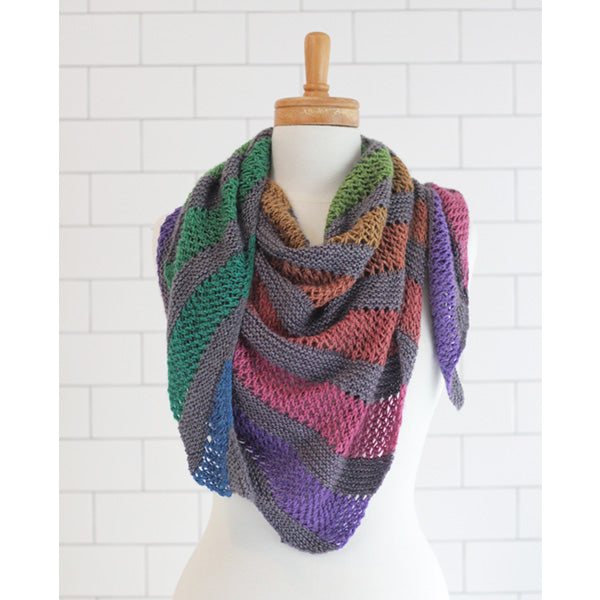 Concrete Remix Playground shawl lete's knits gauge dye works