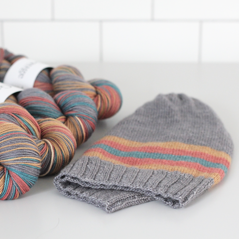 Gauge Dye Works winter holiday self striping gradient yarn club subscription