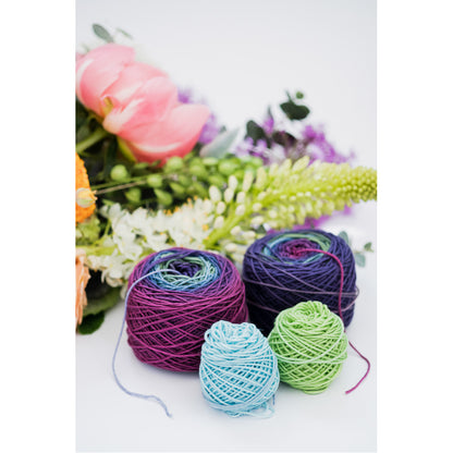 Wildflower Meadow knitting socks andrea rangel gauge dye works